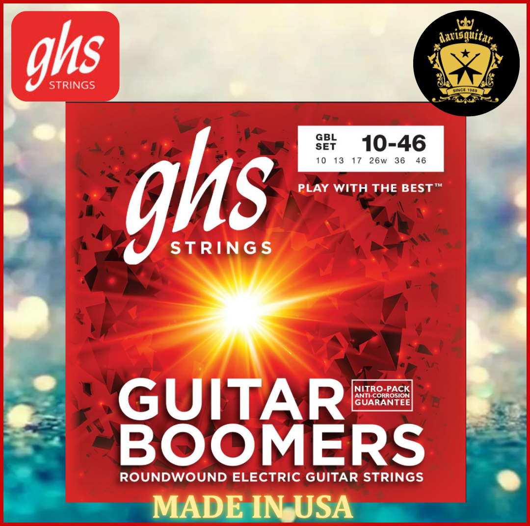 GHS Electric Guitar String Boomers GBL 10-46 Nickel Plated Steel Round Wound