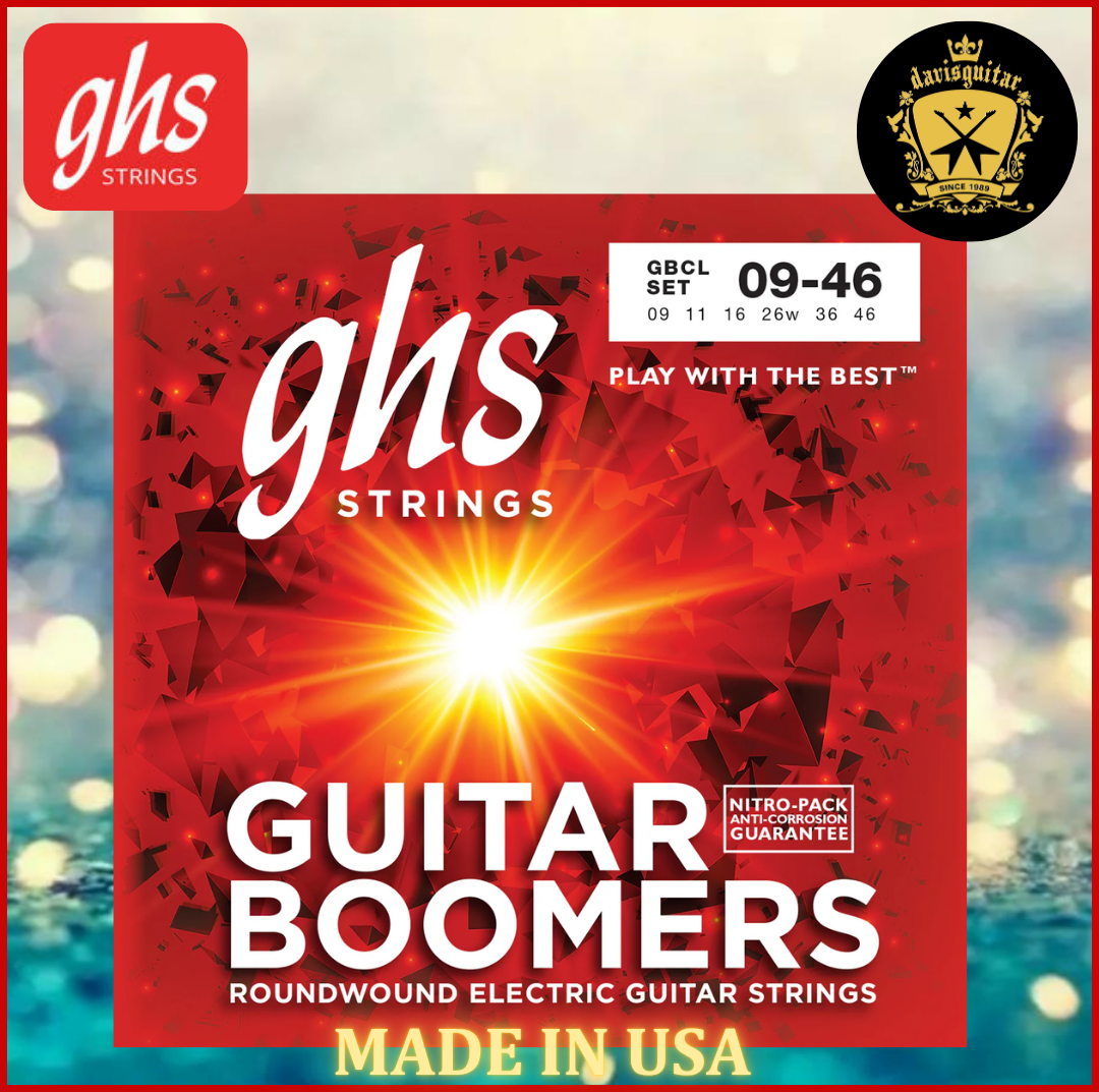 GHS Electric Guitar String Boomers GBCL 09-46 Nickel Plated Steel Round Wound