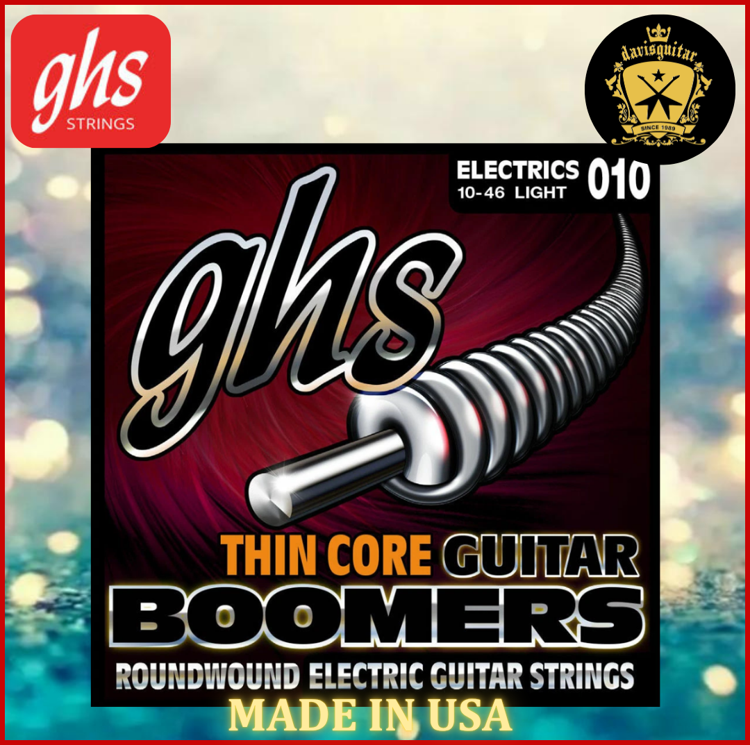 GHS Thin Core Boomers Light 10-46 Electric Guitar Strings Nickel Plated Steel Round wound