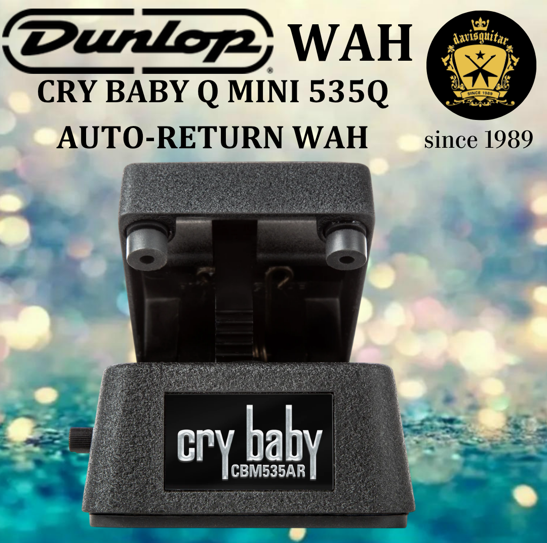 Jim Dunlop Cry Baby Q Mini 535Q Auto-Return Wah CBM535AR Guitar Pedal