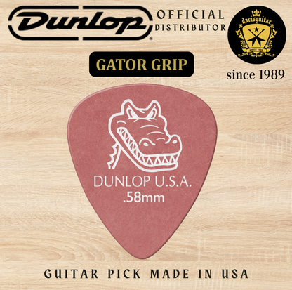 Jim Dunlop Guitar Pick Gator Grip 0.58mm Made In USA