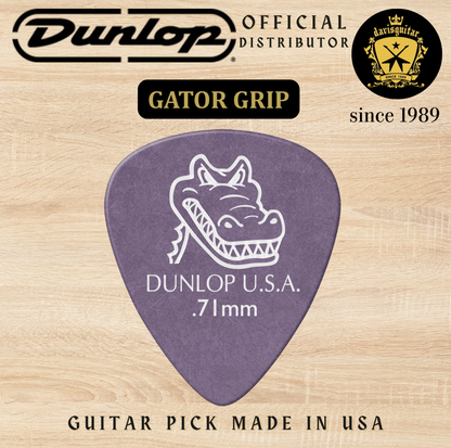 Jim Dunlop Guitar Pick Gator Grip 0.71mm Made In USA