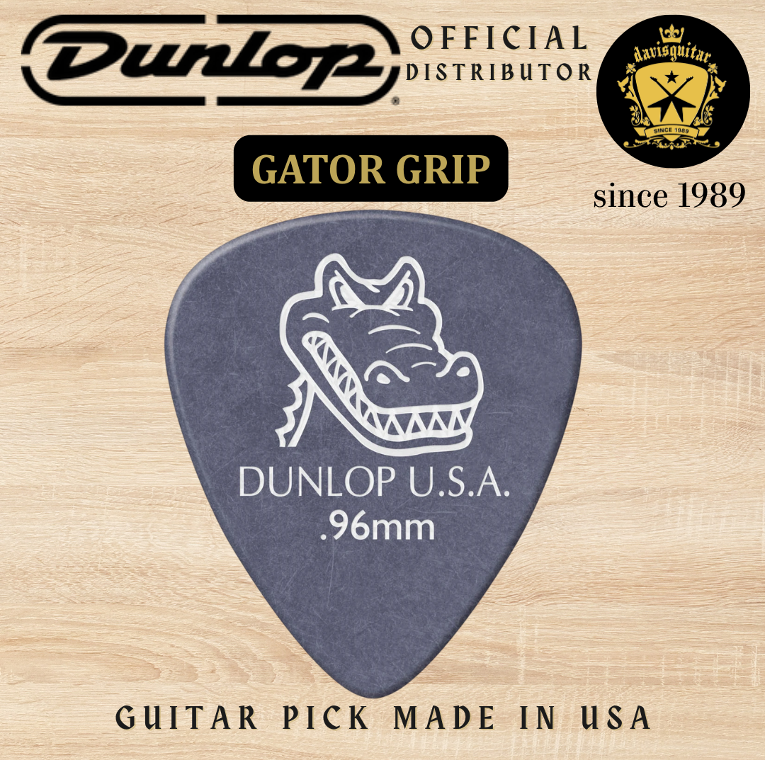 Jim Dunlop Guitar Pick Gator Grip 0.96mm Made In USA