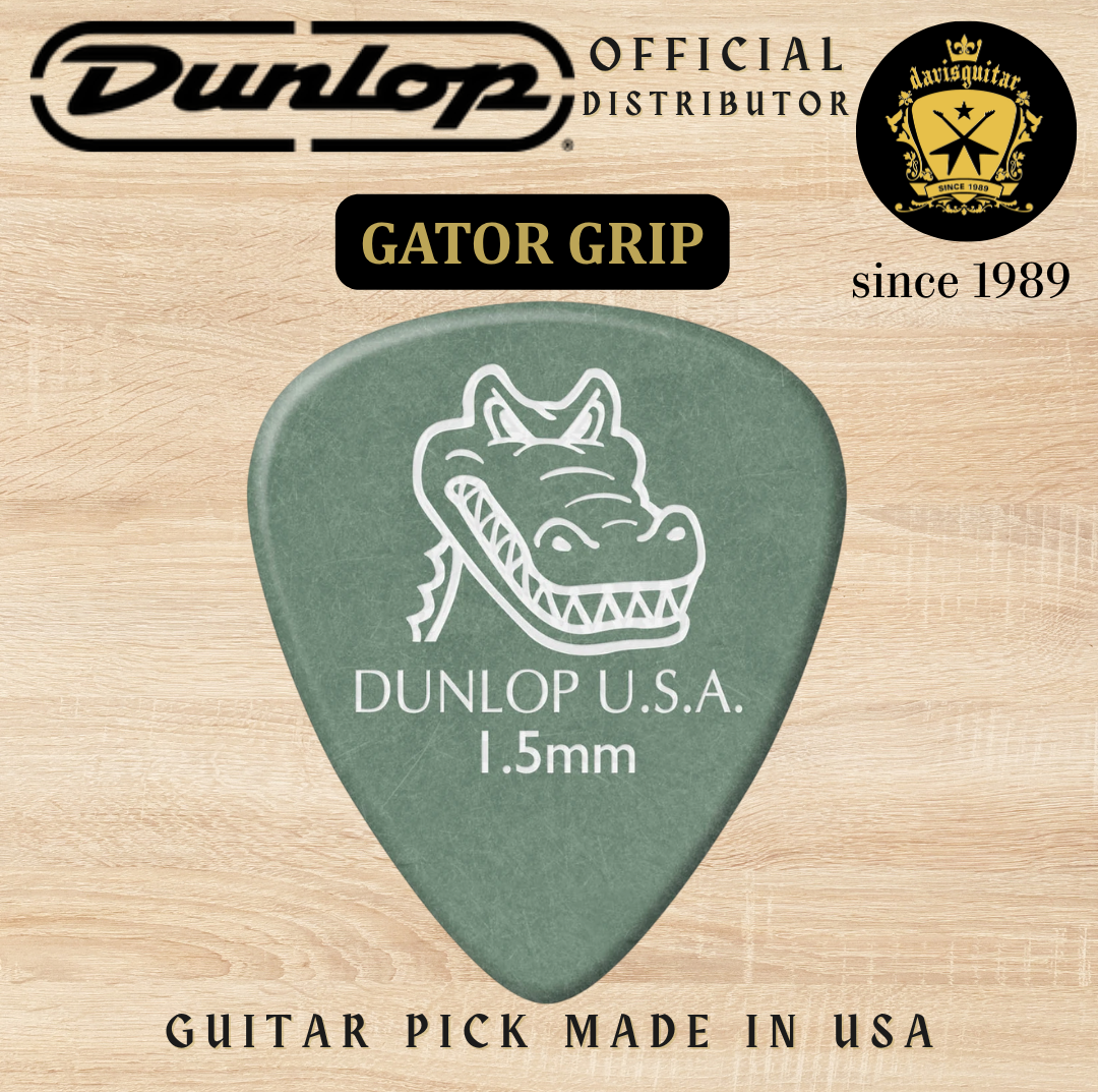 Jim Dunlop Guitar Pick Gator Grip 1.50mm Made In USA
