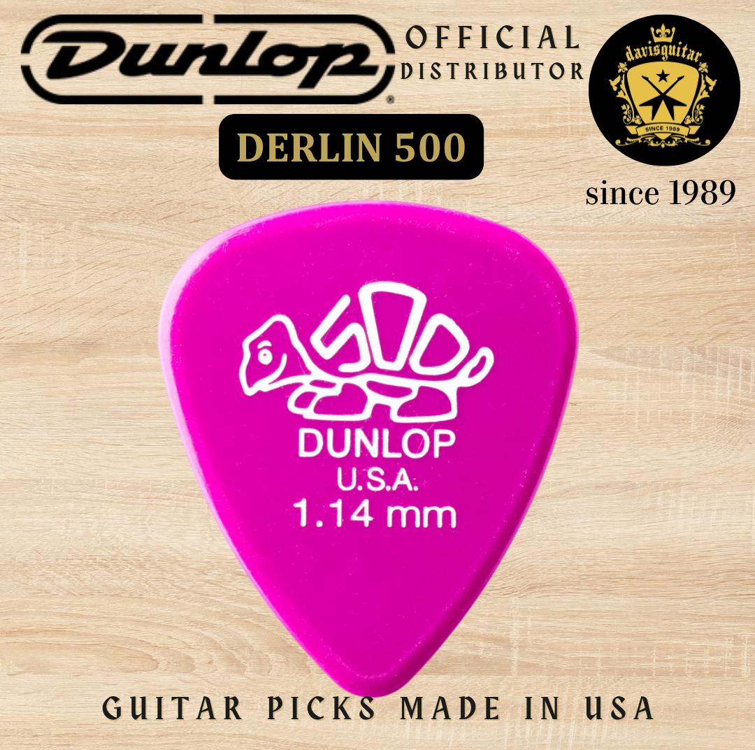 Jim Dunlop Guitar Pick Derlin 500 1.14mm Made In USA
