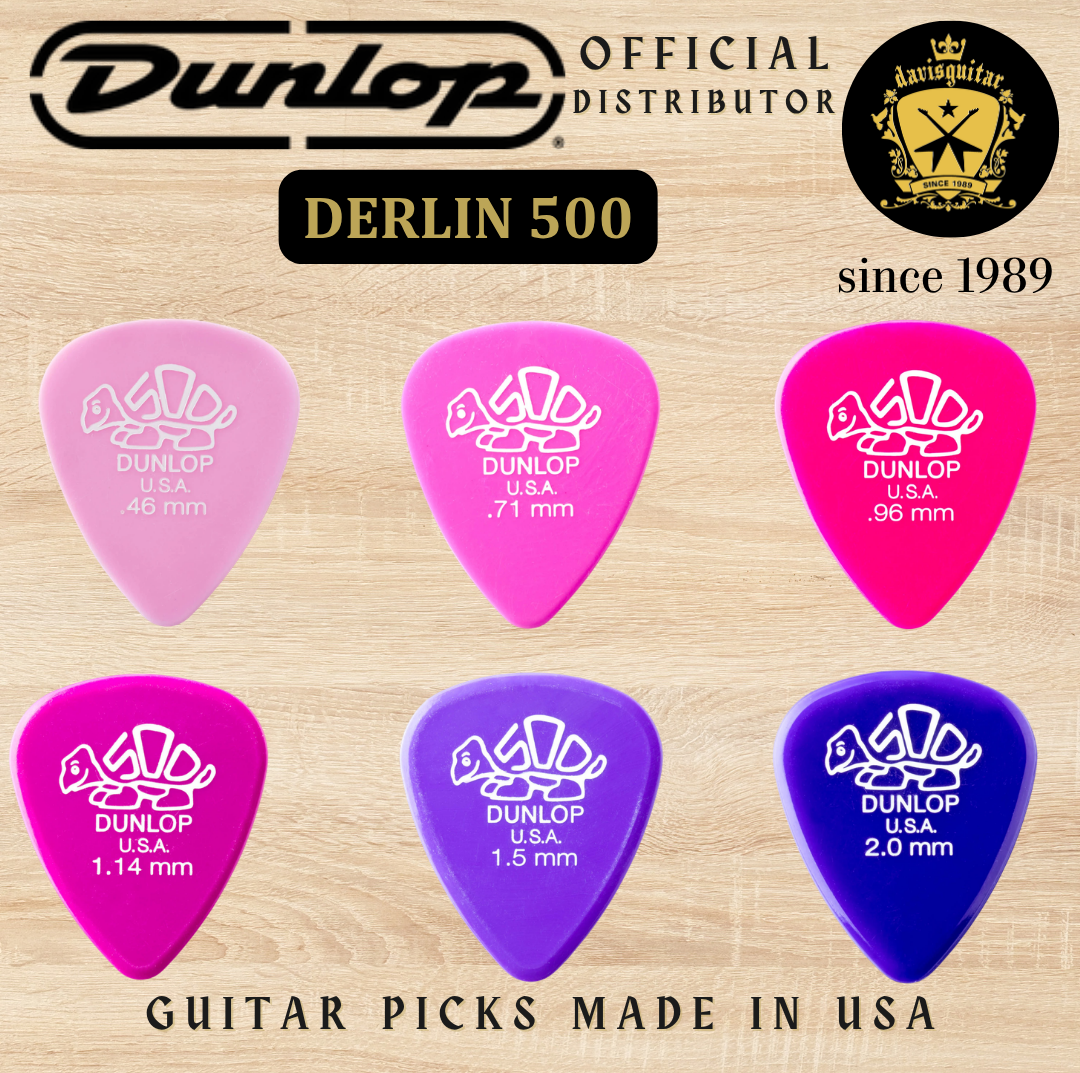 Jim Dunlop Guitar Pick Derlin 500 0.71mm Made In USA