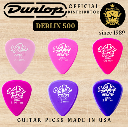 Jim Dunlop Guitar Pick Derlin 500 0.71mm Made In USA