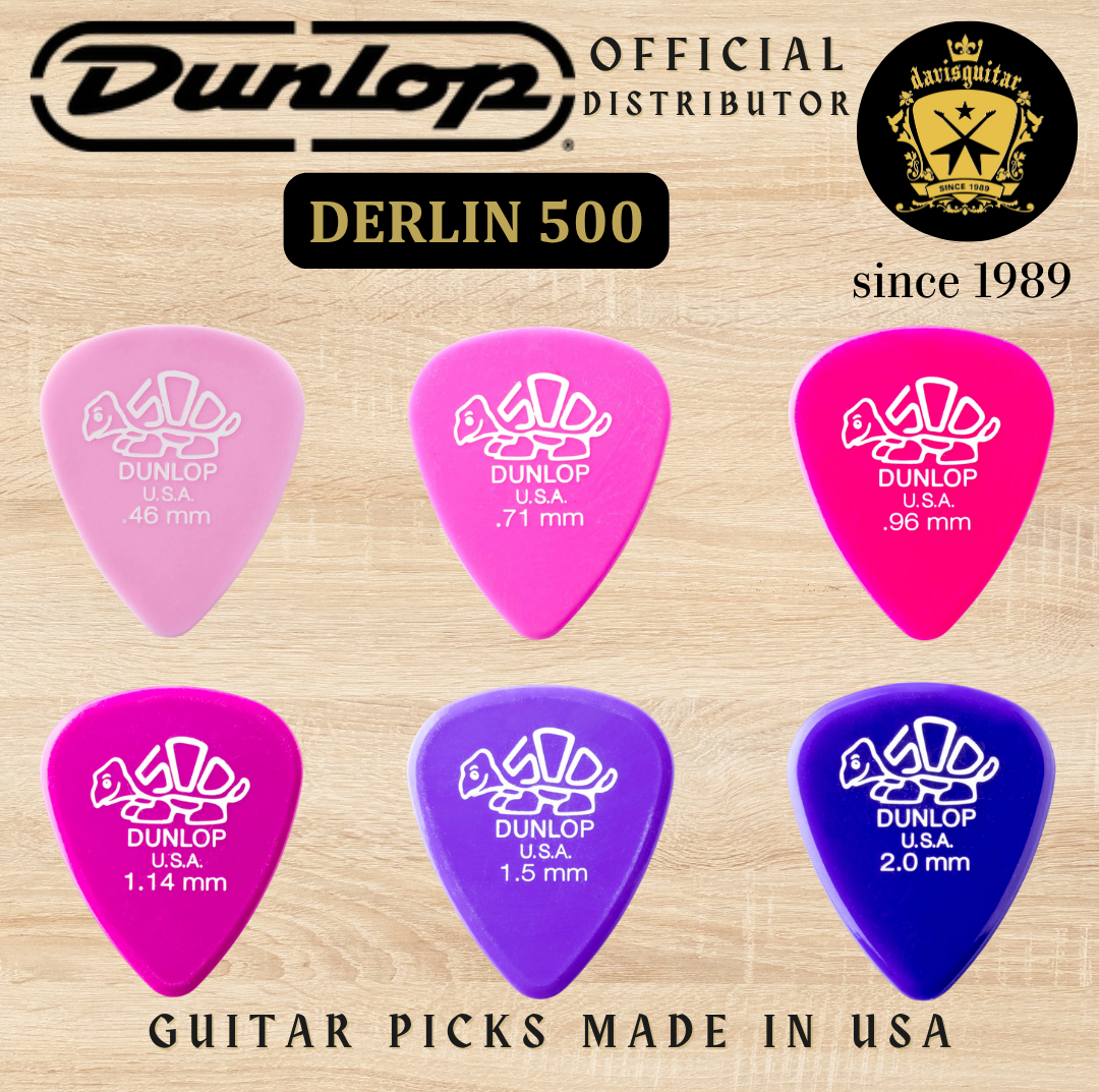 Jim Dunlop Guitar Pick Derlin 500 1.14mm Made In USA