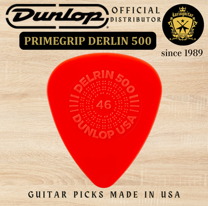 Jim Dunlop Guitar Pick PrimeGrip Delrin 500 0.46mm Made In USA