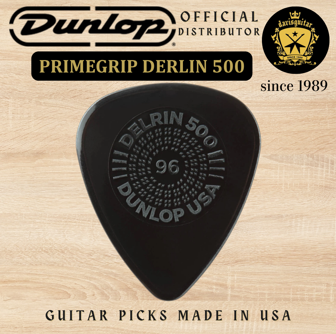 Jim Dunlop Guitar Pick PrimeGrip Delrin 500 0.96mm Made In USA