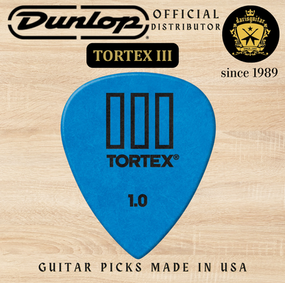 Jim Dunlop Guitar Pick Tortex TIII 1.00mm Made In USA