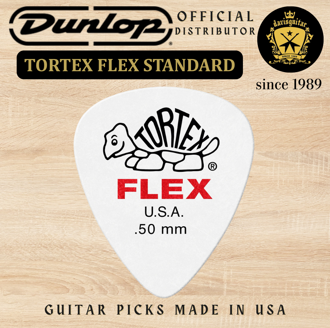 Jim Dunlop Guitar Pick Tortex Flex Standard Pick 0.50mm Made In USA