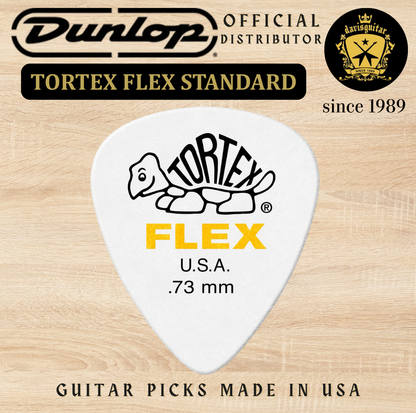 Jim Dunlop Guitar Pick Tortex Flex Standard 0.73mm Made In USA