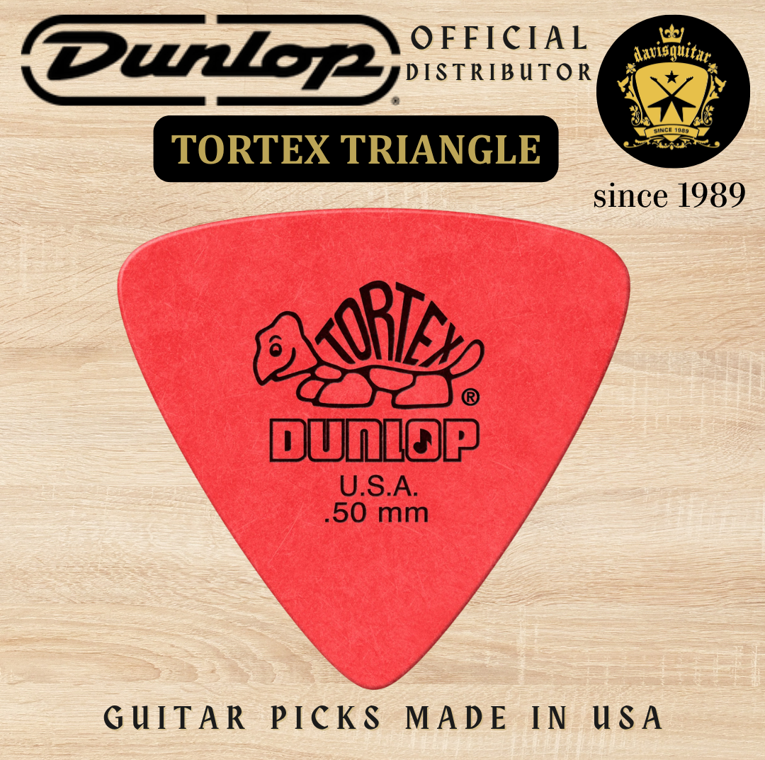 Jim Dunlop Guitar Pick Tortex Triangle 0.50mm Made In USA