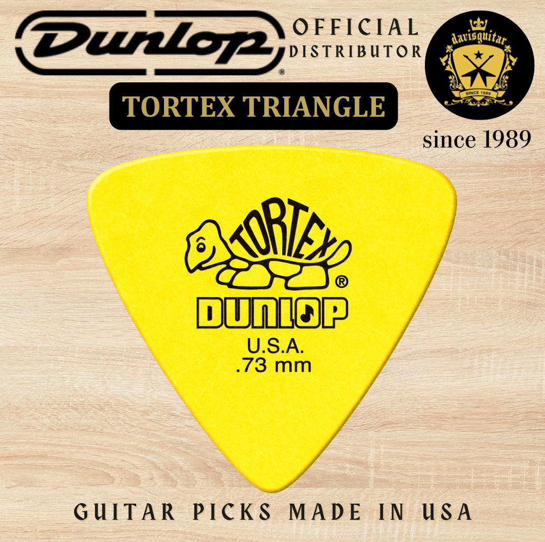 Jim Dunlop Guitar Pick Tortex Triangle 0.73mm Made In USA