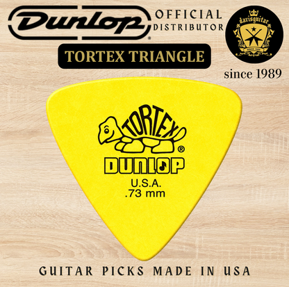 Jim Dunlop Guitar Pick Tortex Triangle 0.73mm Made In USA
