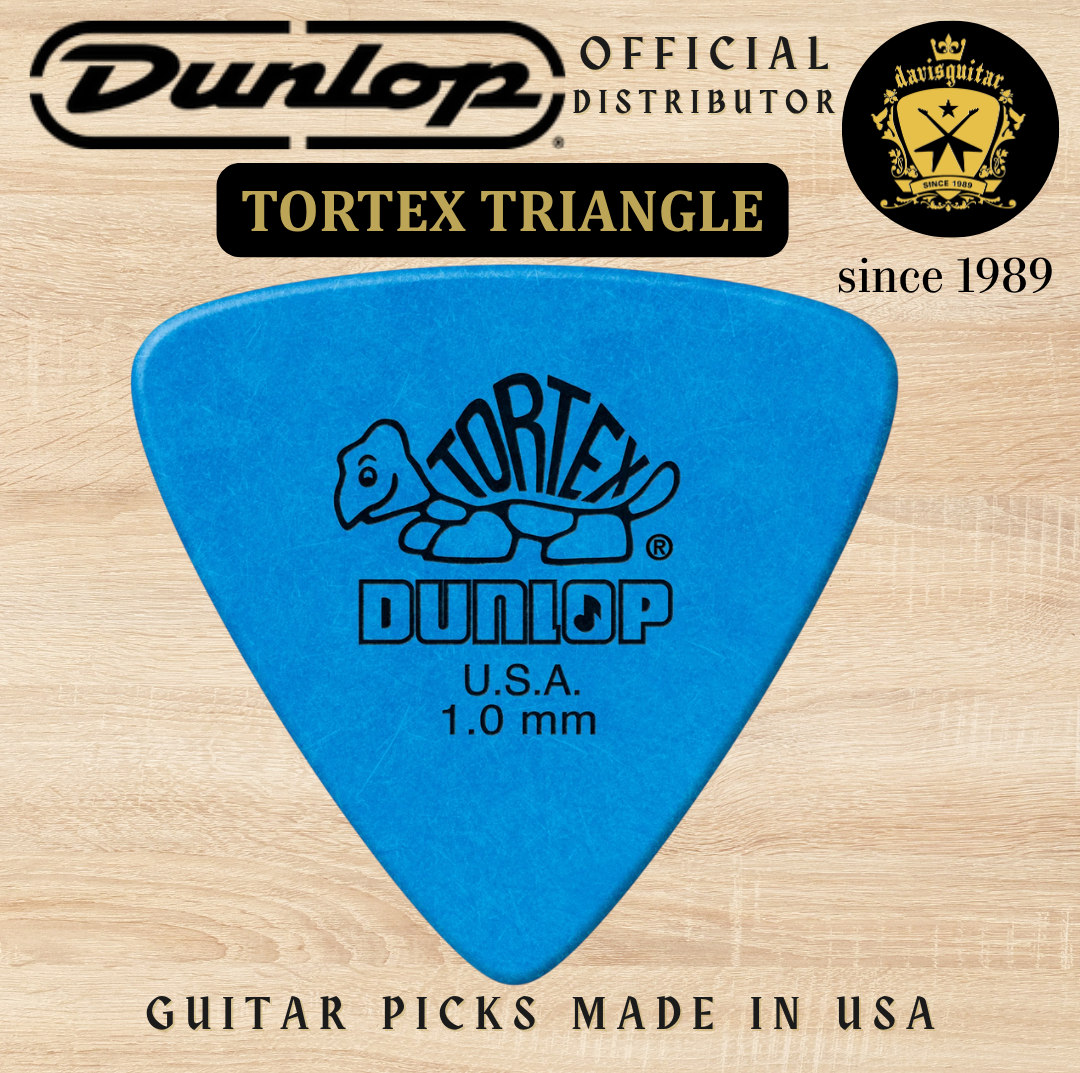 Jim Dunlop Guitar Pick Tortex Triangle 1.00mm Made In USA