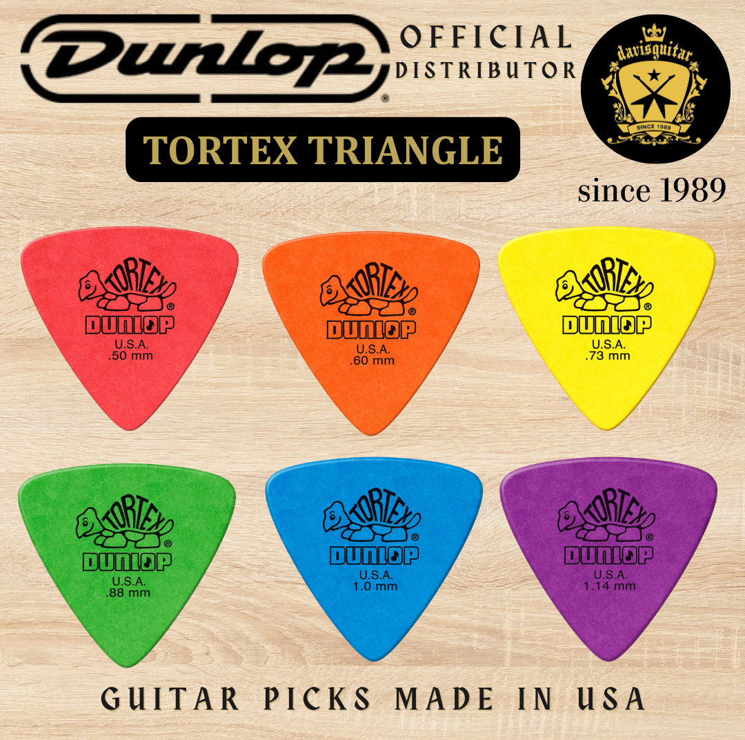 Jim Dunlop Guitar Pick Tortex Triangle 0.50mm Made In USA
