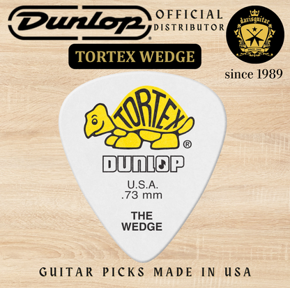 Jim Dunlop Guitar Pick Tortex Wedge 0.73mm Made in USA