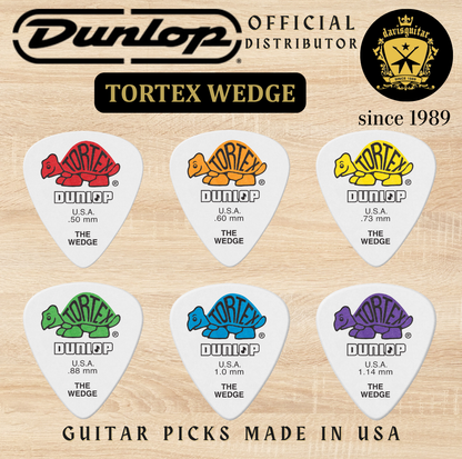 Jim Dunlop Guitar Pick Tortex Wedge 0.60mm Made in USA