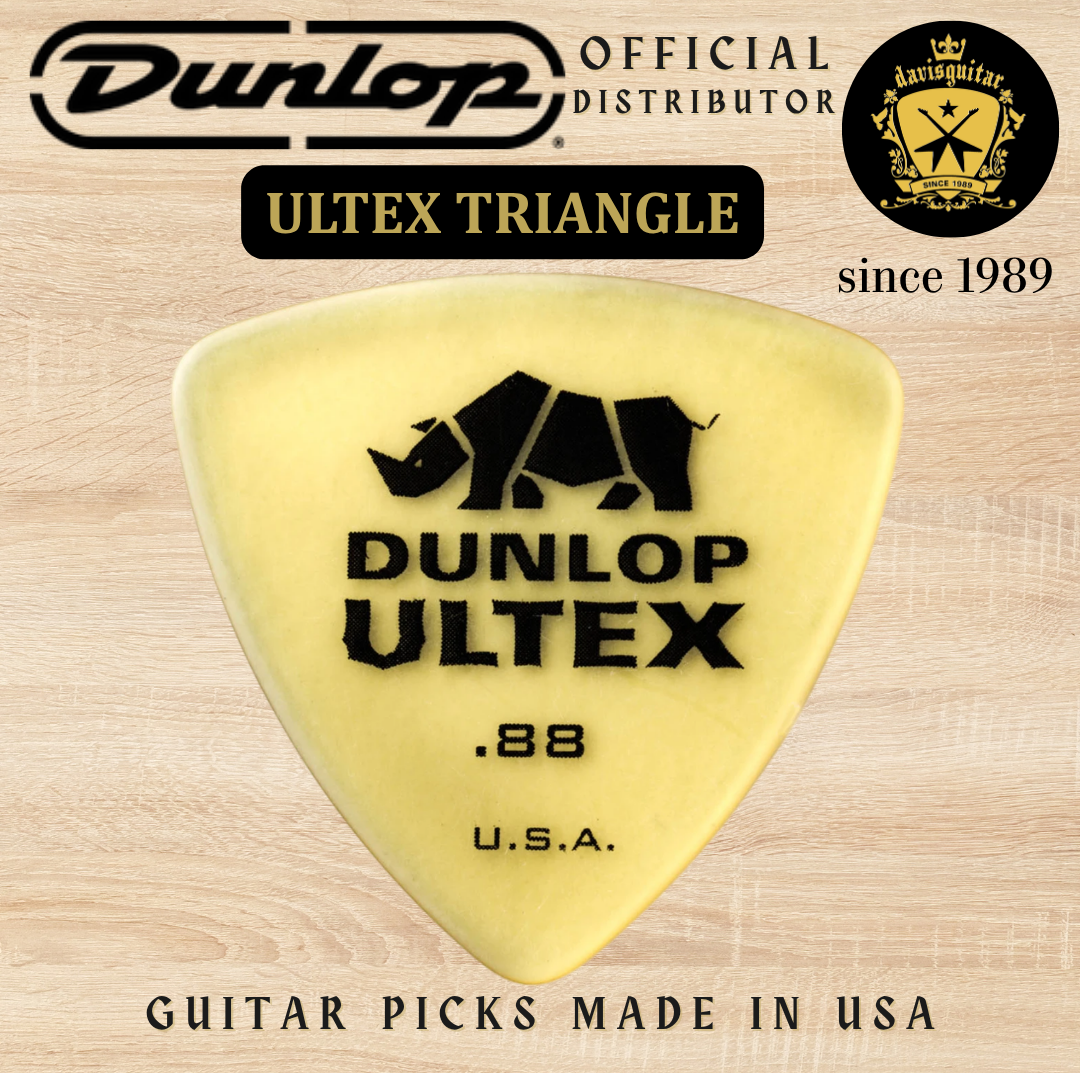 Jim Dunlop Guitar Pick Ultex Triangle  0.88mm Made In USA
