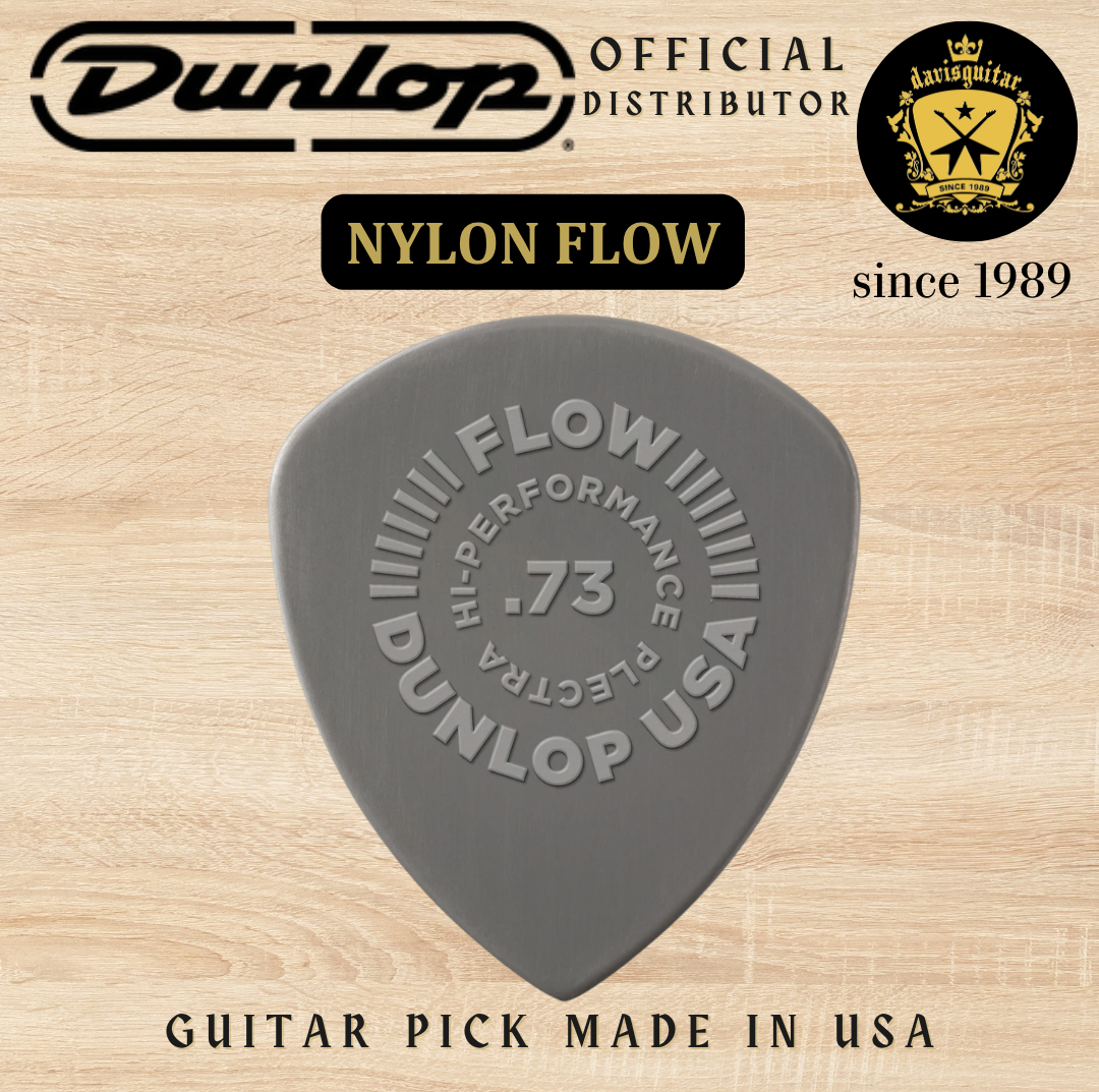 Jim Dunlop Guitar Pick Nylon Flow 0.73mm Made In USA