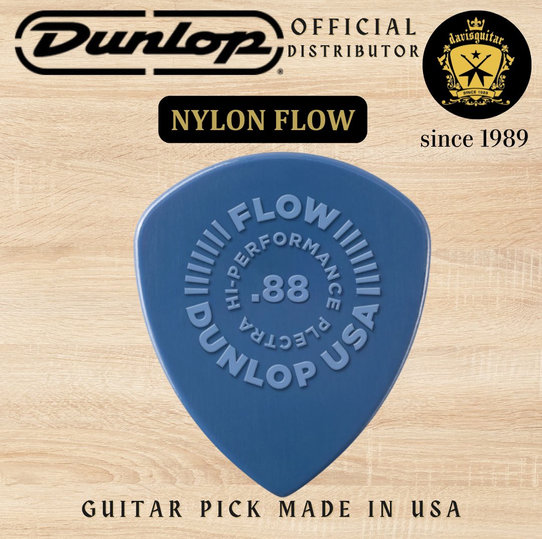 Jim Dunlop Guitar Pick Nylon Flow 0.88mm Made In USA