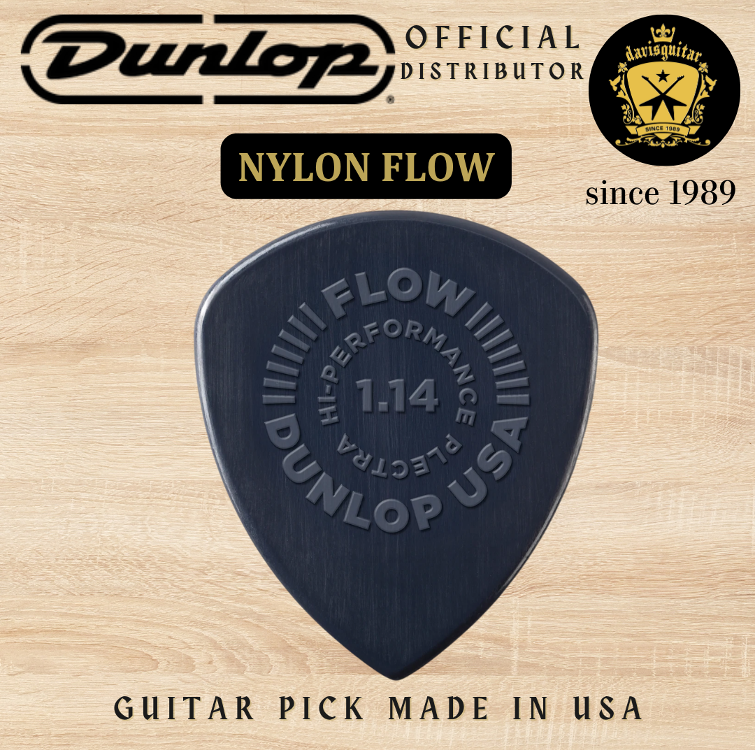 Jim Dunlop Guitar Pick Nylon Flow 1.14mm Made In USA