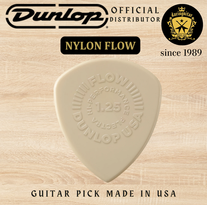 Jim Dunlop Guitar Pick Nylon Flow 1.25mm Made In USA