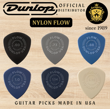 Jim Dunlop Guitar Pick Nylon Flow 0.73mm Made In USA
