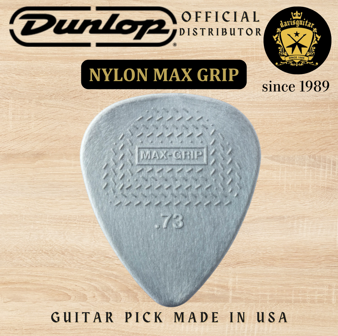 Jim Dunlop Guitar Pick Nylon Max Grip 0.73mm Made In USA