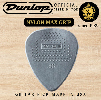 Jim Dunlop Guitar Pick Nylon Max Grip 0.88mm Made In USA