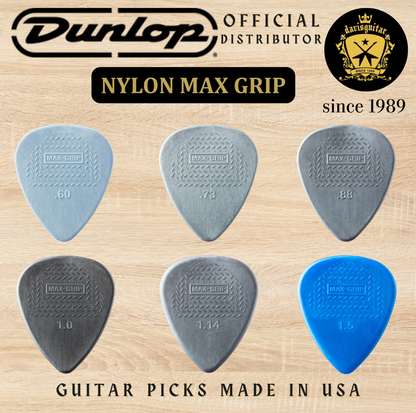 Jim Dunlop Guitar Pick Nylon Max Grip 1.00mm Made In USA