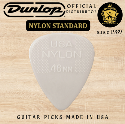 Jim Dunlop Guitar Pick Nylon Standard 0.46mm Made In USA