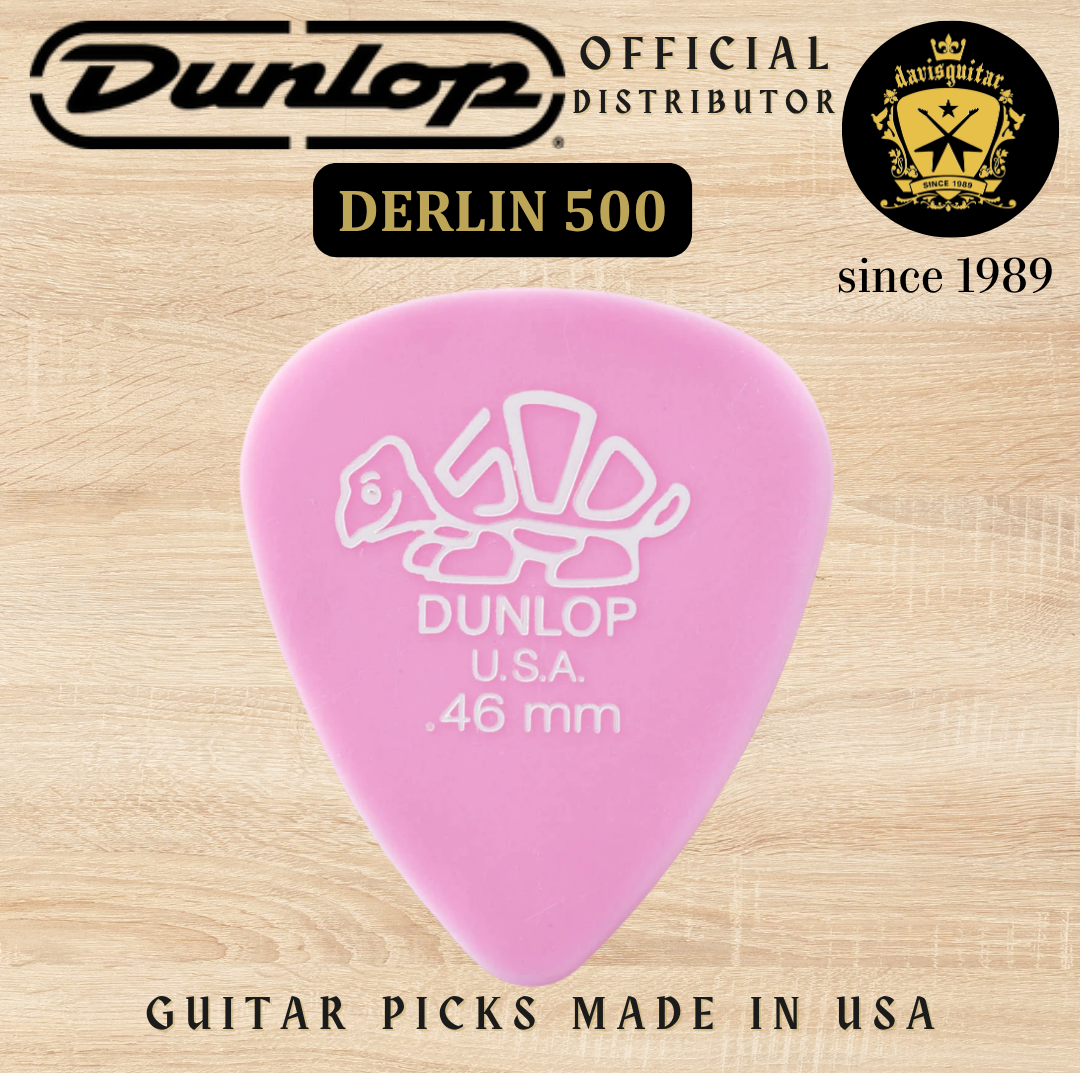 Jim Dunlop Guitar Pick Derlin 500 0.46mm Made In USA