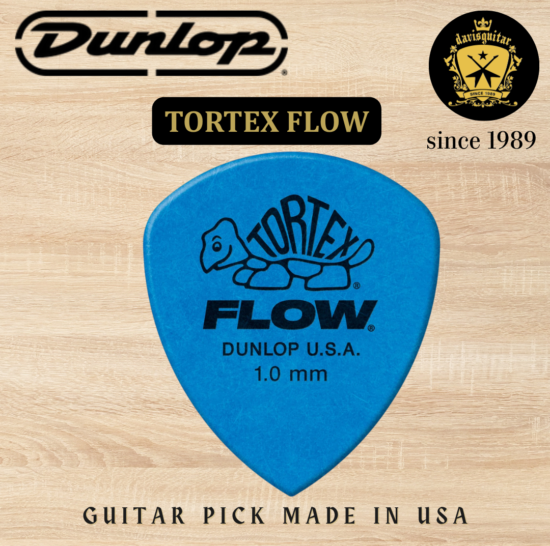 Jim Dunlop Guitar Pick Tortex Flow Pick 1.00mm Made In USA
