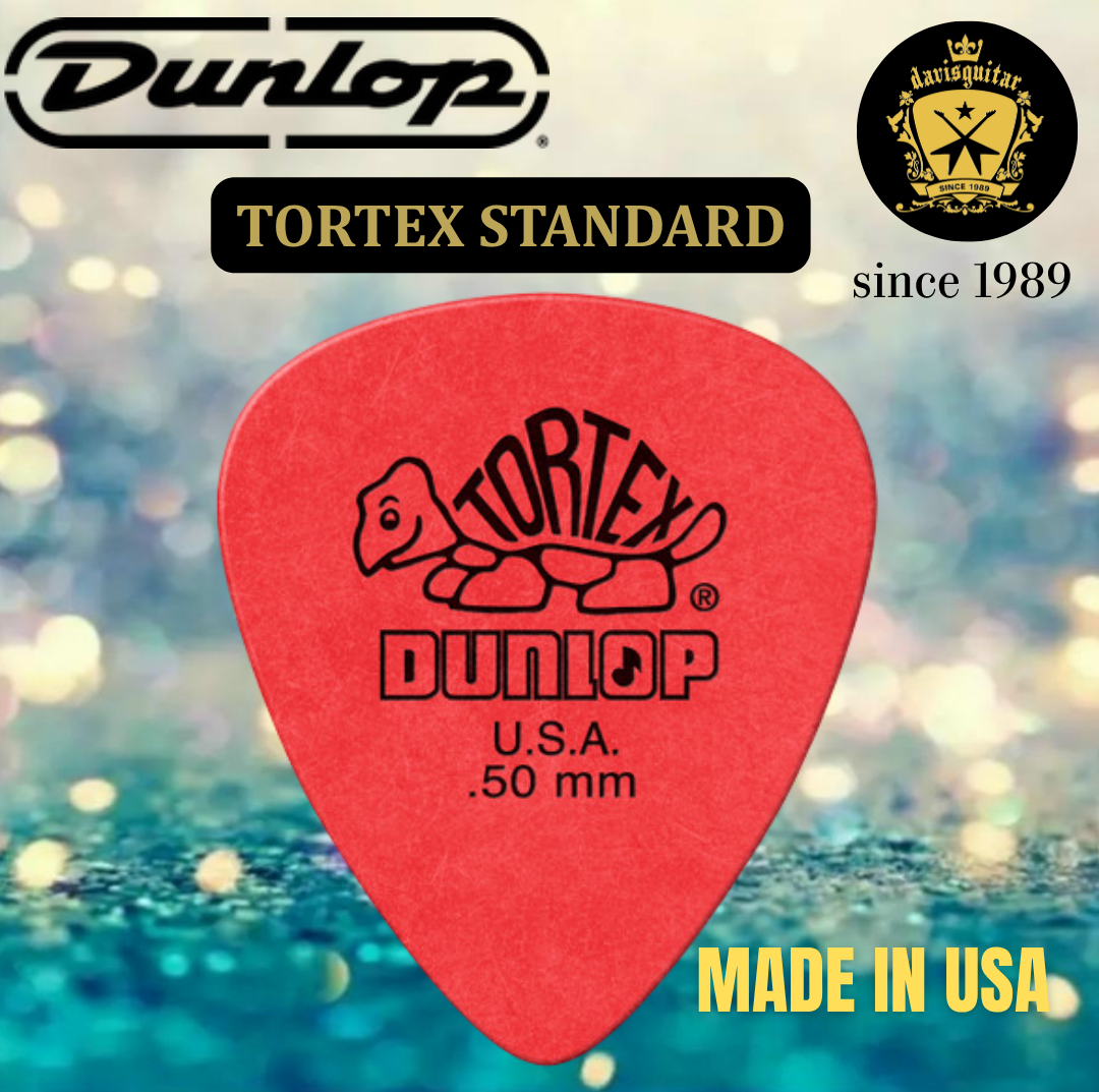Jim Dunlop Guitar Pick Tortex Standard Pick 0.50mm Made In USA