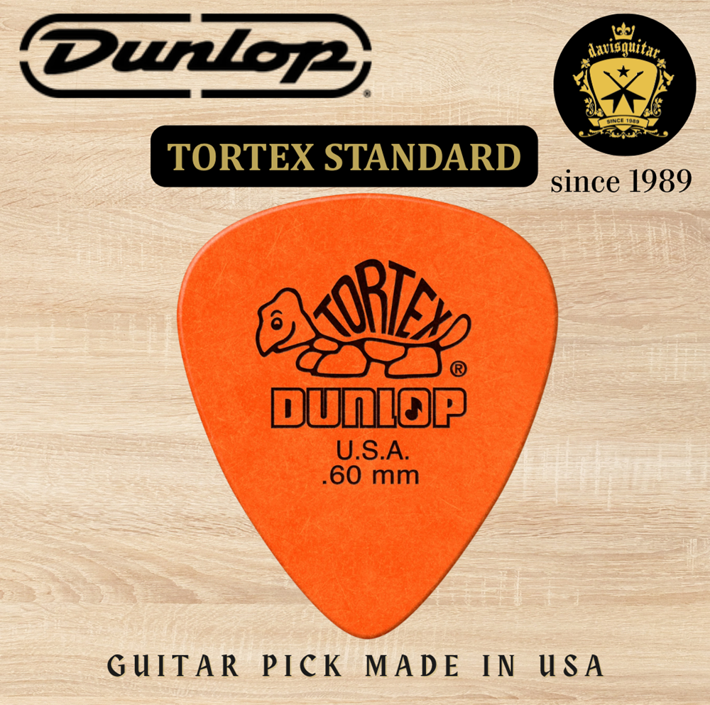 Jim Dunlop Guitar Pick Tortex Standard Pick 0.60mm Made In USA