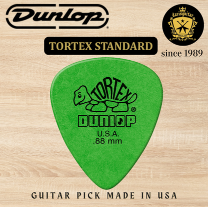 Jim Dunlop Guitar Pick Tortex Standard Pick 0.88mm Made In USA