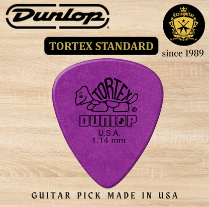 Jim Dunlop Guitar Pick Tortex Standard Pick 1.14mm Made In USA
