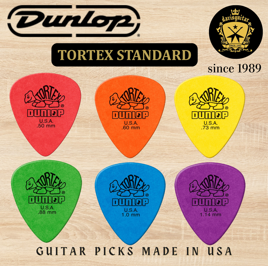 Jim Dunlop Guitar Pick Tortex Standard Pick 0.73mm Made In USA