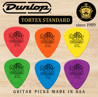 Jim Dunlop Guitar Pick Tortex Standard Pick 0.73mm Made In USA
