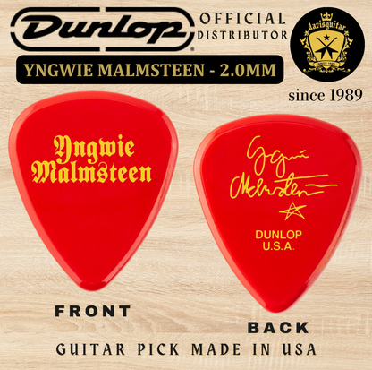 Jim Dunlop Guitar Pick Yngwie Malmsteen Custom Delrin Red 2.0mm YJM-02RD