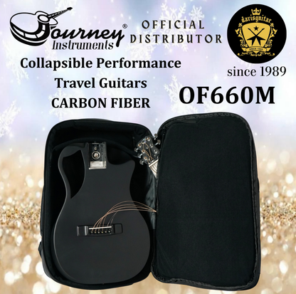 Journey Instruments Travel Guitar Carbon Fiber Collapsible Neck OF660M Matte Black (Preorder)