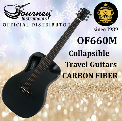 Journey Instruments Travel Guitar Carbon Fiber Collapsible Neck OF660M Matte Black (Preorder)