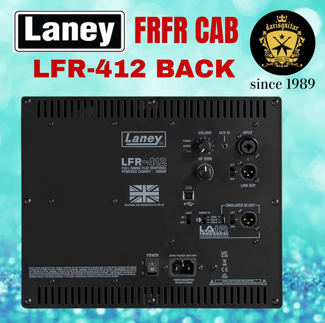 Laney LFR-412 FRFR  Full Range Flat Response Powered Guitar Cab 2600 watts