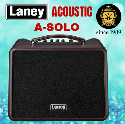 Laney Acoustic Amp A-Solo Dual Channel 3 Band EQ Chorus Reverb Anti Feedback 60 watts