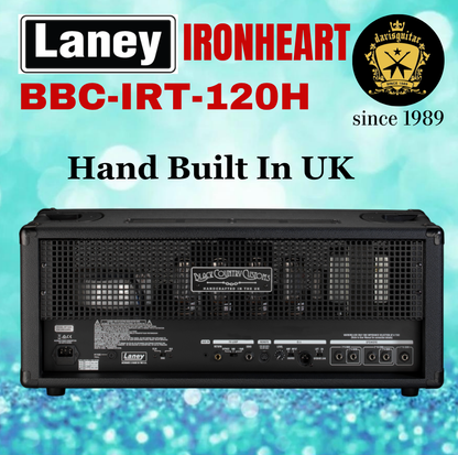 Laney Black Country Customs IRONHEART IRT120H 120 Watt Tube Electric Amp Head