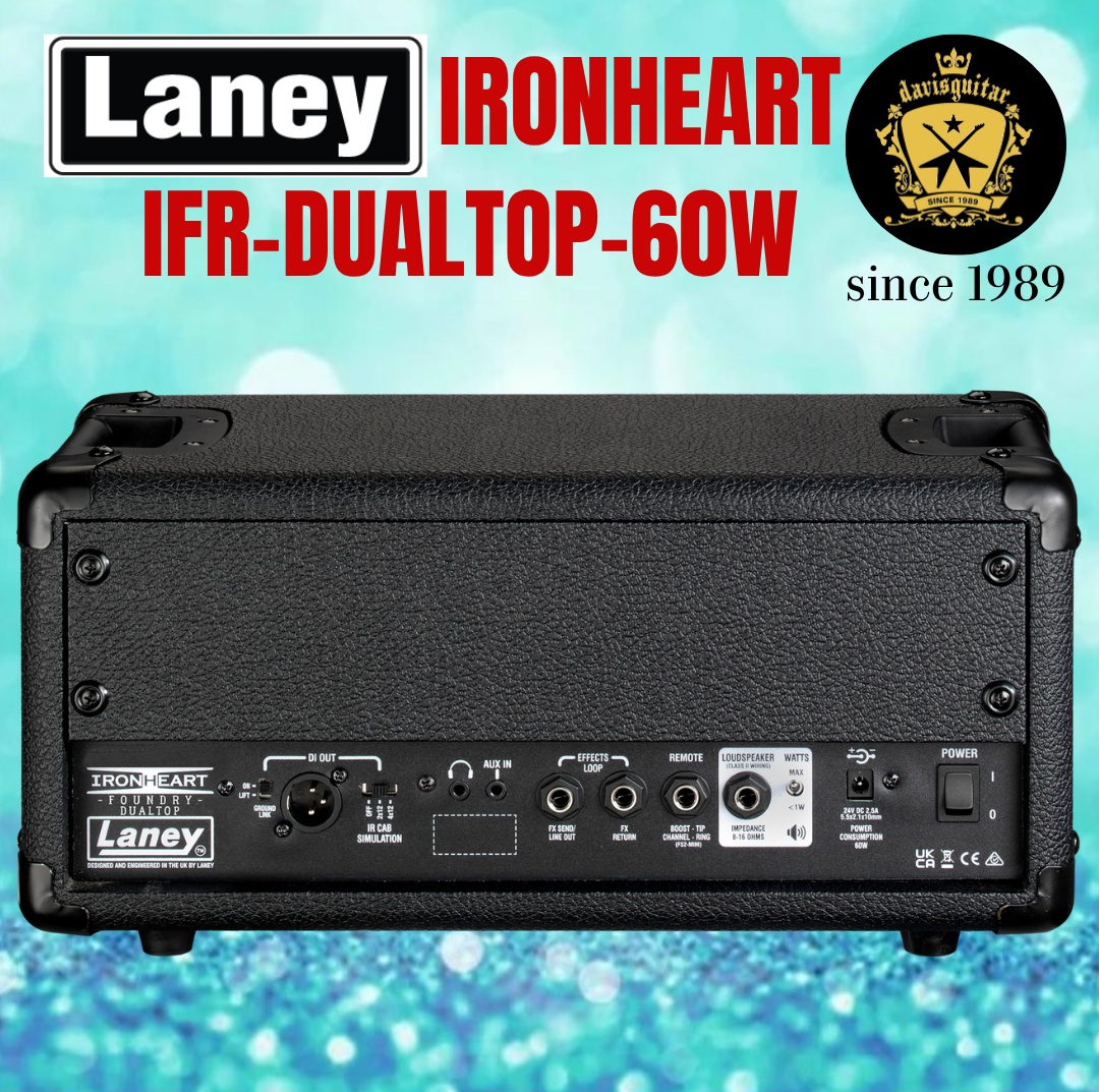 Laney IRF-DUALTOP 60-Watt Dual Channel Amp Head for Electric Guitar