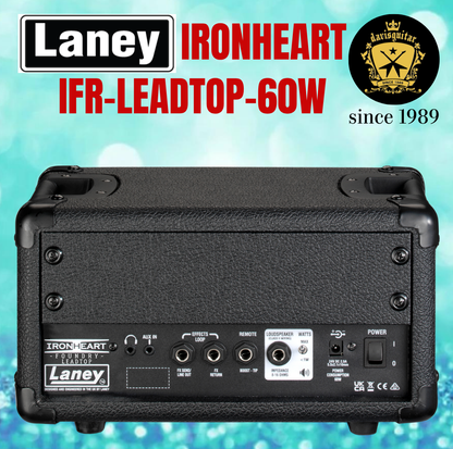Laney IRONHEART LEADTOP 60-Watt Compact Amp Head for Electric Guitar